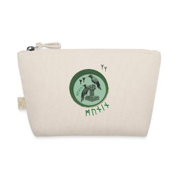 Thor Hammer Mjölnir avec Odin Ravens Hugin et Munin - Trousse biologique - nature - Devant