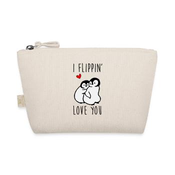 Je t'aime Flippin - Pingouin - Trousse biologique - nature - Devant