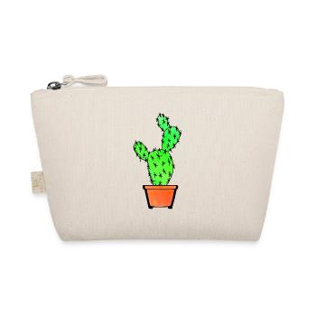 Watercolor Cactus - Bio-Täschchen - Natur - Vorne