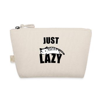 Just Lazy Cat - Bio-Täschchen - Natur - Vorne