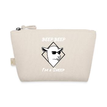 Schaf Beep Beep I m a Sheep Sonnenbrille Cool - Bio-Täschchen - Natur - Vorne