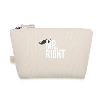 Mr. Right und Mrs Always Right Couple Design - Bio-Täschchen - Natur - Vorne