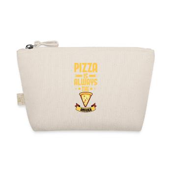 Awesome Pizza is always the answer Tshirt - Organic Pouch - nature - Front