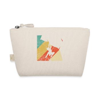 Vintage Klettern Geschenk - Bio-Täschchen - Natur - Vorne