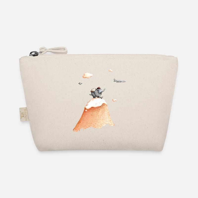 Traveling Elephant - Organic Pouch - nature