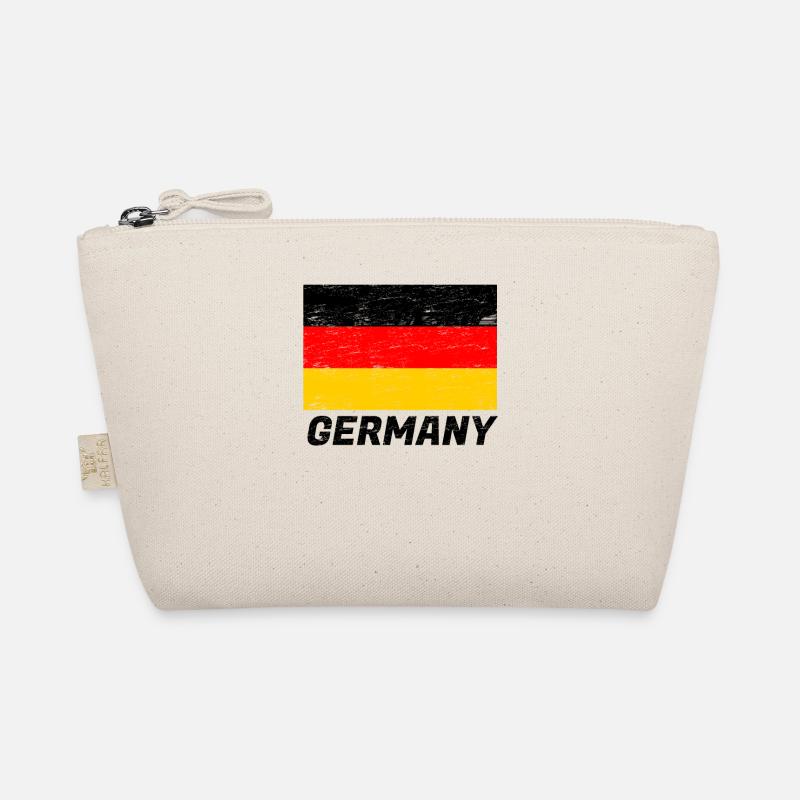 Deutschlandflagge - Bio-Täschchen - Natur
