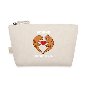 Loutre coeur Otten mer habitant Romantique cadeau - Trousse biologique - nature - Devant