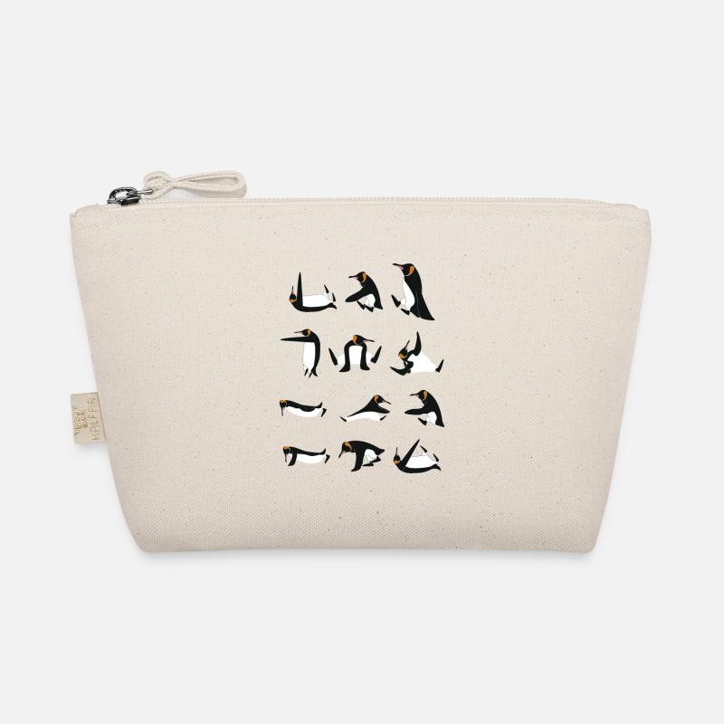 Penguins doing Yoga Organic Pouch