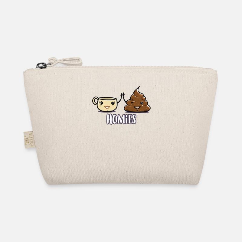 Kaffee Scheisse kacken lustig Geschenk Geburtstag Bio-Täschchen