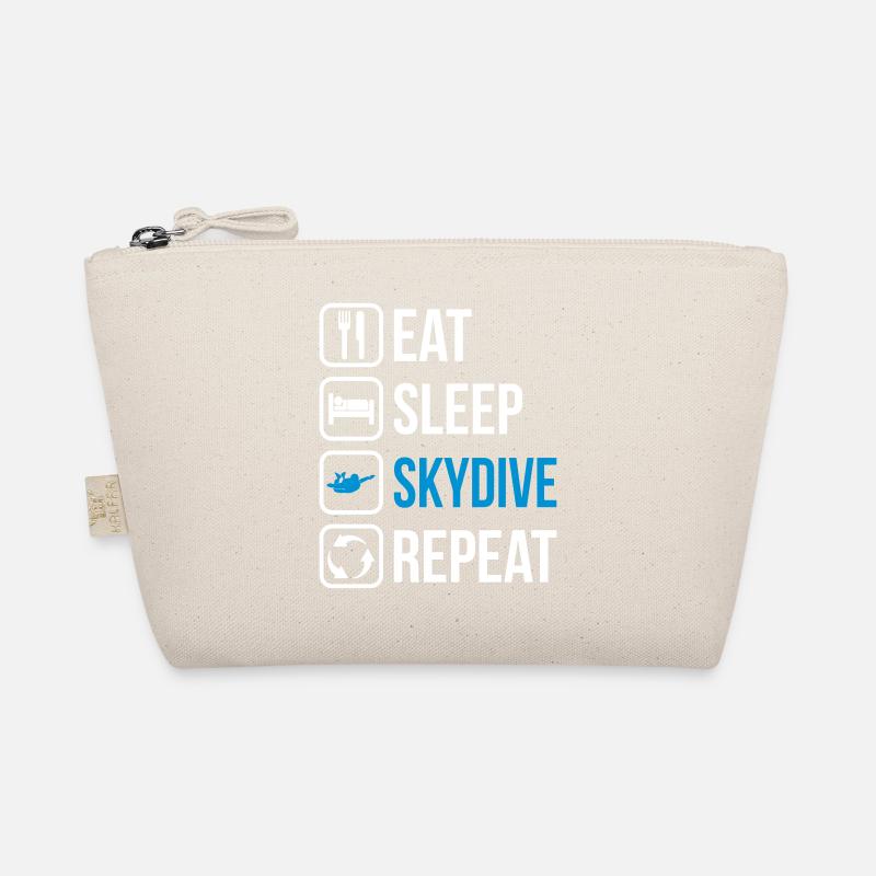 Eat Sleep Skydive Repeat - Bio-Täschchen - Natur