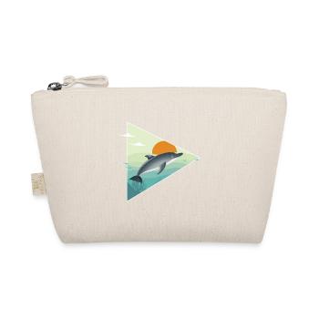 Dolphin - sunrise - ocean - Organic Pouch - nature - Front