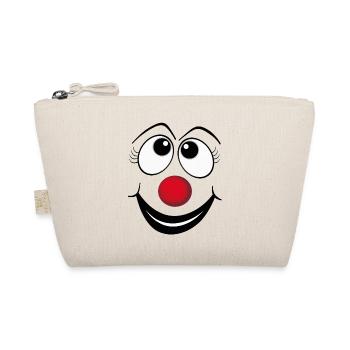 Gesicht Clown - Bio-Täschchen - Natur - Vorne
