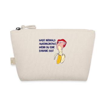Banana Gift Never make eye contact while eating - Organic Pouch - nature - Front
