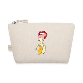 Banana Gift never make eye contact while eating - Organic Pouch - nature - Front
