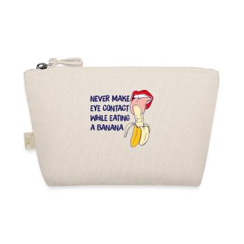 Banana Gift never make eye contact while eating - Organic Pouch - nature - Front