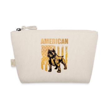 Pitbull lover dog fighting dog love America USA - Organic Pouch - nature - Front