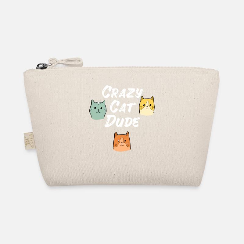 Crazy Cat Type Cat lover Cat Meow Organic Pouch