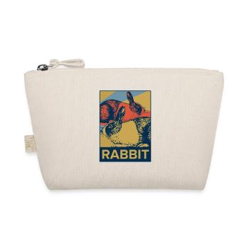 Bunny ear pop art gift easter animal bounce fun - Organic Pouch - nature - Front