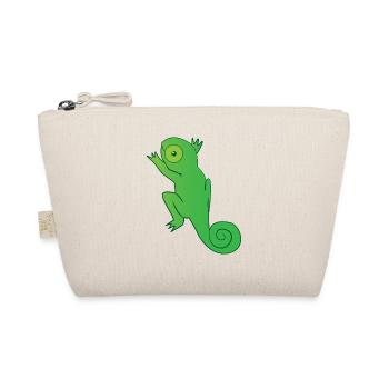 Reptil - Chamäleon - Chamäleons - Geschenk - Bio-Täschchen - Natur - Vorne