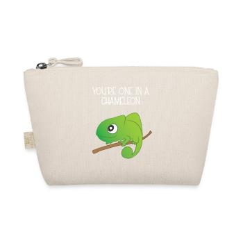 Reptil - Chamäleon - Chamäleons - Geschenk - Bio-Täschchen - Natur - Vorne