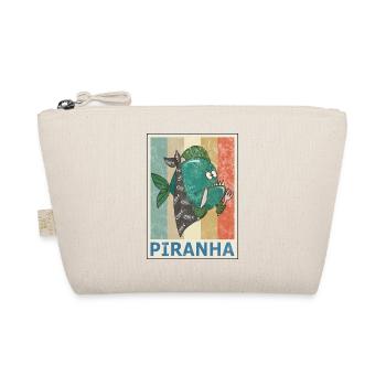 Piranha Vintage Style rétro Grunge - Trousse biologique - nature - Devant
