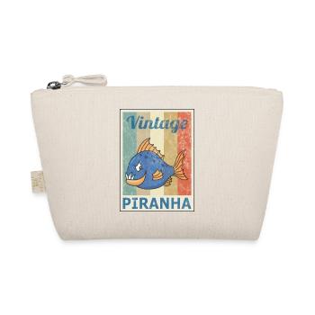 Piranha Vintage Style rétro Grunge - Trousse biologique - nature - Devant