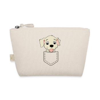 Chien dans sac chien amateur de chien cadeau - Trousse biologique - nature - Devant