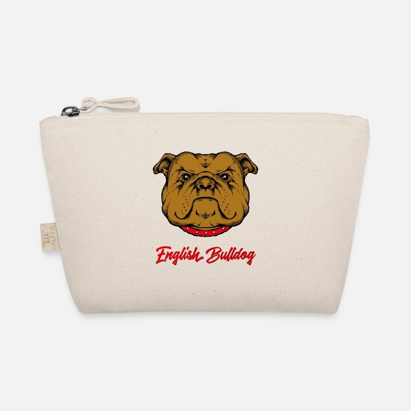 Englische Bulldogge - Bio-Täschchen - Natur
