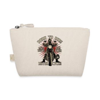 Biker Shirt Born To Ride motorcycle - Bio-Täschchen - Natur - Vorne