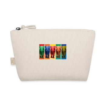 Elephants - Pop Art - Organic Pouch - nature - Front