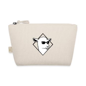 Cooles Schaf mit Sonnenbrille Mäh Wolle - Bio-Täschchen - Natur - Vorne