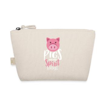 Pigs Are My Spirit Animal Farm Livestock Shirt Gift - Organic Pouch - nature - Front