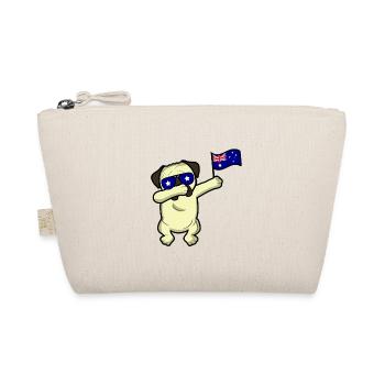 Australia Dabbing Dog Pug Gift World Champion - Organic Pouch - nature - Front