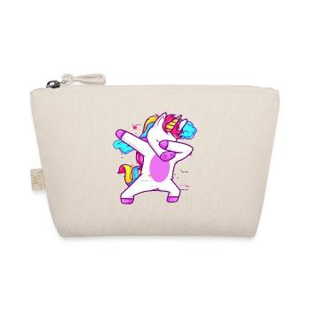 Cute Dabbing Unicorn - Funny Gift - Organic Pouch - nature - Front