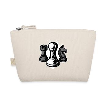 Chess Pieces - Sport Gift - Organic Pouch - nature - Front