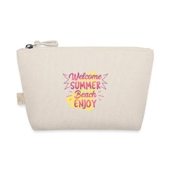 Welcome Summer Beach Gift Shirt - Organic Pouch - nature - Front