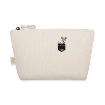 Jack Russell Terrier chien en cadeau de poche de chemise - Trousse biologique - nature - Devant