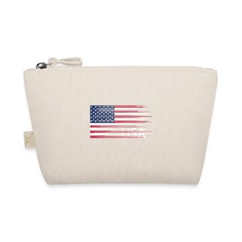 ETATS-UNIS Drapeau Amérique Liberté Voyage shirt - Trousse biologique - nature - Devant