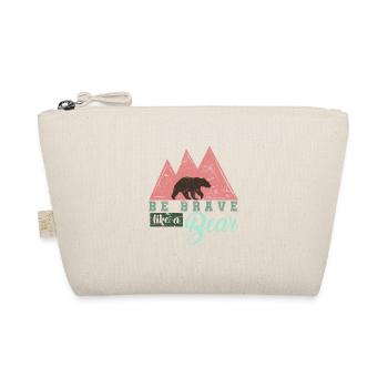 Bear as a gift for friends and nature lovers - Organic Pouch - nature - Front