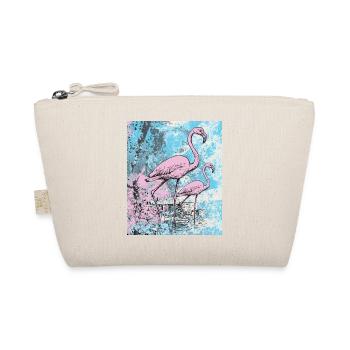 Pink flamingos - Organic Pouch - nature - Front