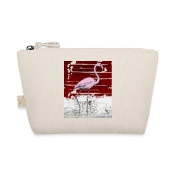 Rosa Flamingo - Bio-Täschchen - Natur - Vorne