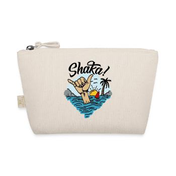 Shaka Surfer Gruß Hawaii - Bio-Täschchen - Natur - Vorne