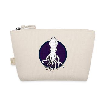 Weißer Octopus - Bio-Täschchen - Natur - Vorne