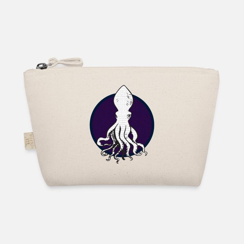 White Octopus Organic Pouch
