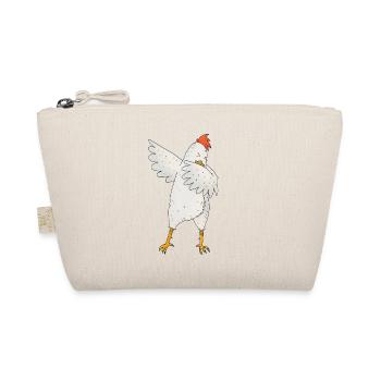 Dabbing Hahn Tier dab Bewegung Move Geschenk - Bio-Täschchen - Natur - Vorne
