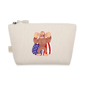 Bigfoot Sasquatch Yeti Shirt Gift - Organic Pouch - nature - Front