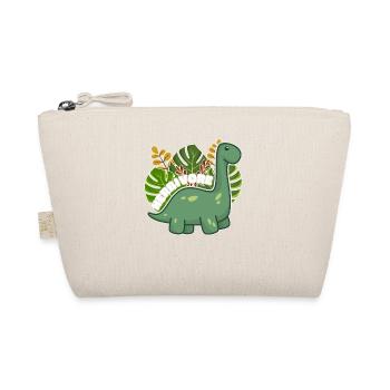 Plant Dino Dinosaur Vegan Vegan Gift - Organic Pouch - nature - Front