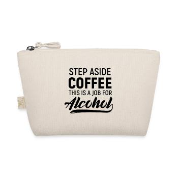 Alkohol kaffee bier vodka müde party - Bio-Täschchen - Natur - Vorne