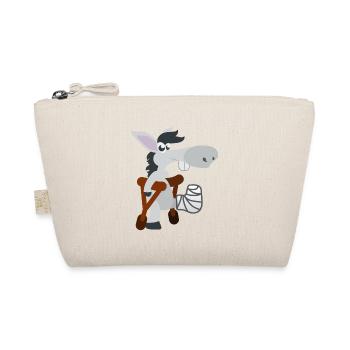 drôles animaux enfant motive malade âne sur des béquilles - Trousse biologique - nature - Devant