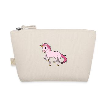 Unicorn rose fiers enfants fille idée cadeau - Trousse biologique - nature - Devant